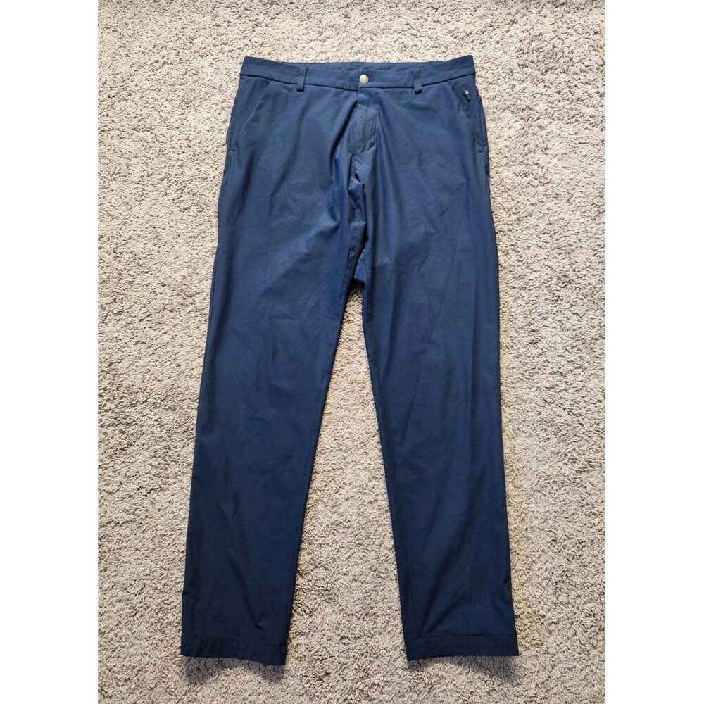 Lululemon Commission Pant Classic Navy Blue Men's 34x32 Chino Warpstreme LM5711S